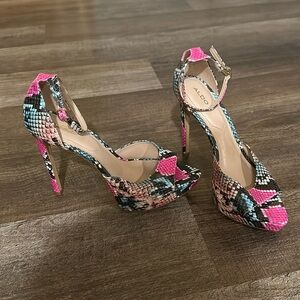 ALDO Multicolor Snakeskin Heel
